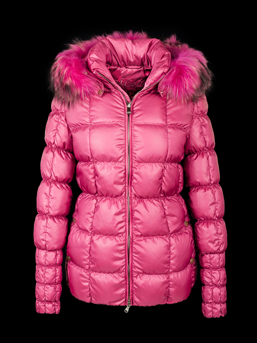Юник пуховики. SNOWIMAGE Sid 10509 розовый. Пуховик SNOWIMAGE Sid-10509 с капюшоном фуксия. Пуховик материал. Куртка зимняя женская черная с розовым пухом.